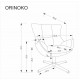 Въртящо кресло за релакс Orinoko сив