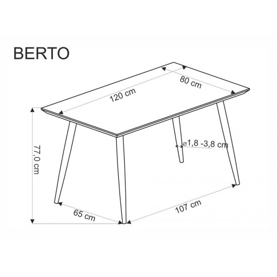 Трапезна маса Berto 120