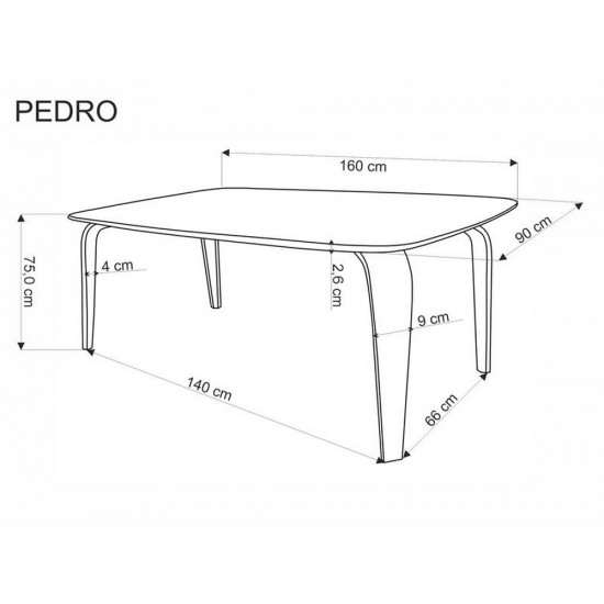 Трапезна маса Pedro 160