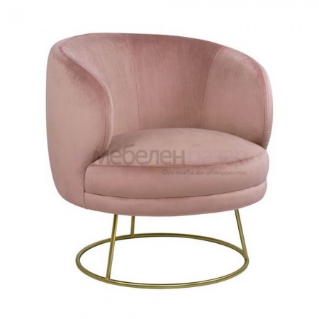 Кресло Ария пепел от рози кадифе